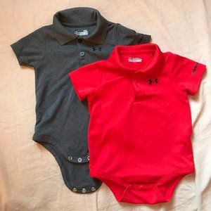 Under Armour Size 9/12M Short Sleeve Polo Bodysuit